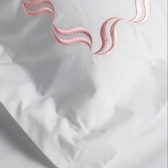 Westport Home Scroll Embroidered 100% cotton Sheet Set - Picture 7 of 7